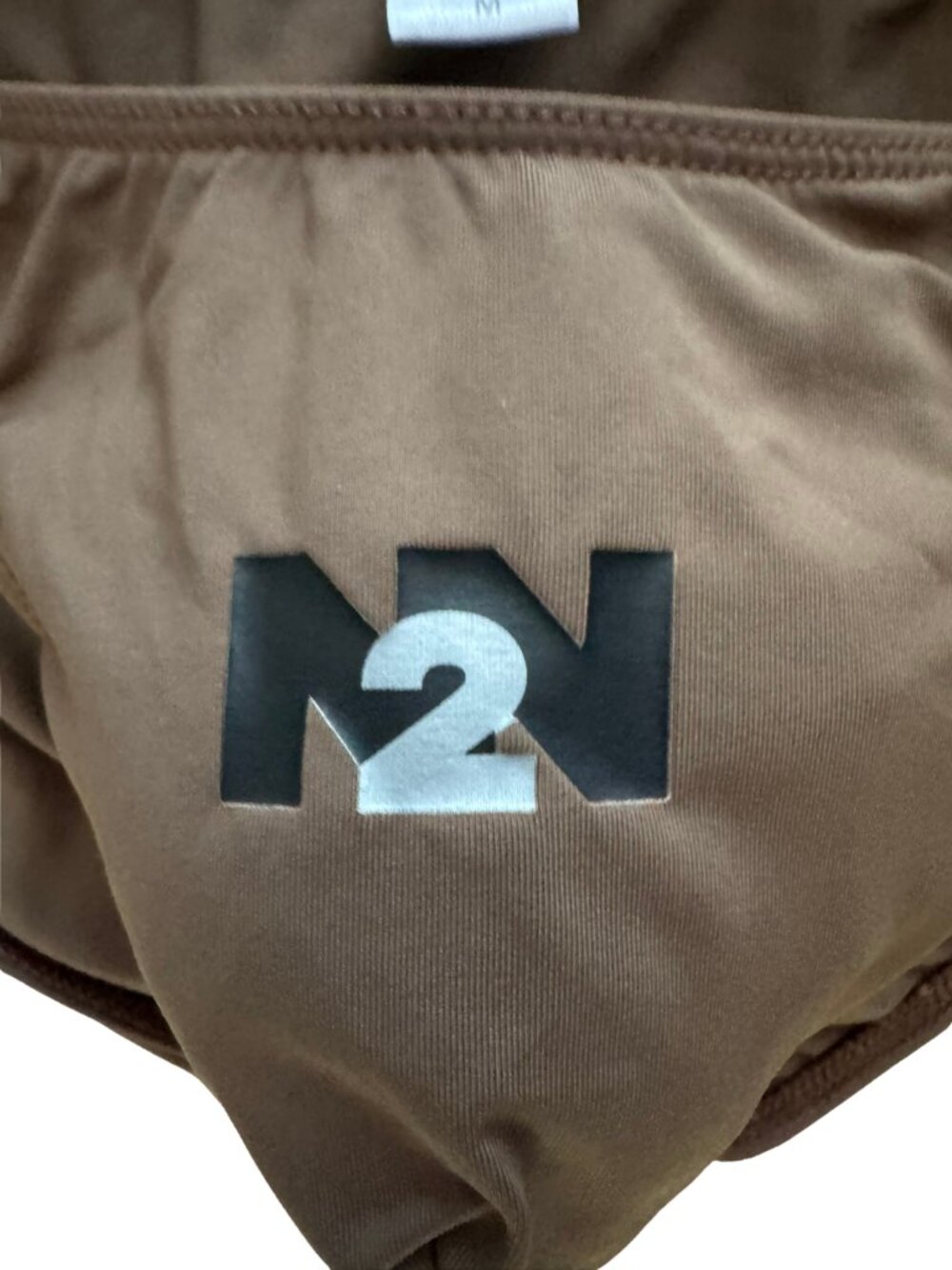 N2N Bodywear Chocolate Brown Micro Bikini Swimsuit Size M - Picture 4 of 6